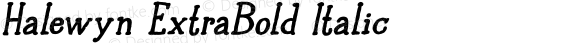 Halewyn ExtraBold Italic