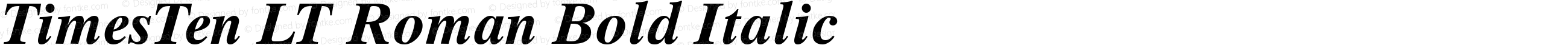 Times Ten LT Bold Italic