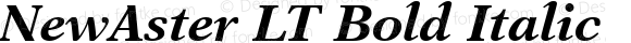 New Aster LT Bold Italic