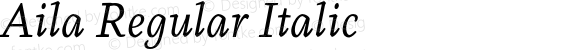 Aila Regular Italic