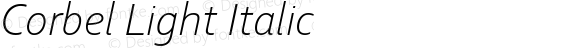 Corbel Light Italic