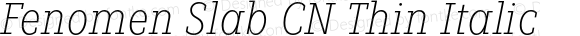 FenomenSlab-CNThinItalic