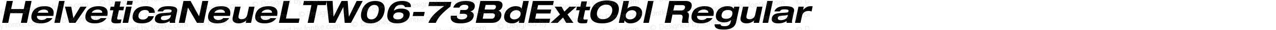 Helvetica Neue LTW0673BdExtObl
