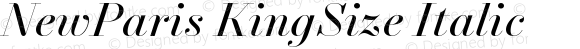 NewParis KingSize Italic