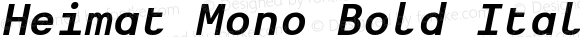 Heimat Mono Bold Italic