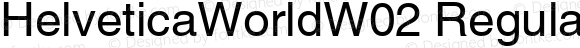 HelveticaWorldW02 Regular