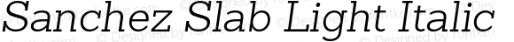 SanchezSlab-LightItalic