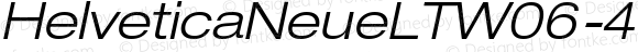 HelveticaNeueLTW06-43LtExtObl Regular