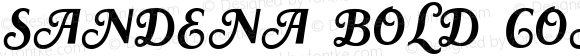 Sandena Bold Condensed Italic Swash