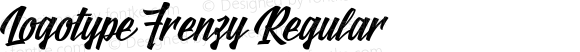 Logotype Frenzy Regular Version 001.001