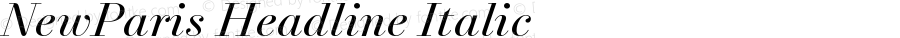 NewParis Headline Italic