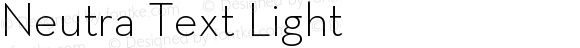 Neutra Text Light