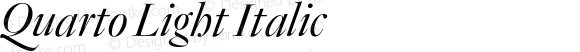 Quarto Light Italic