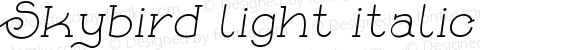 Skybird-lightitalic