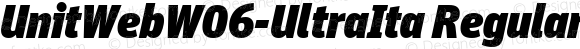 UnitWebW06-UltraIta Regular