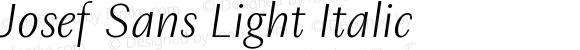 JosefSans-LightItalic