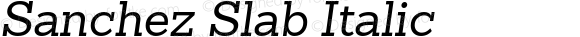 SanchezSlab-Italic