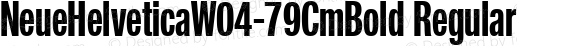 Neue Helvetica W04 79 Comp Bold