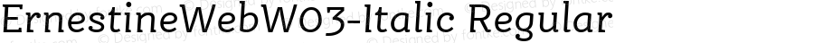 ErnestineWeb W03 Italic