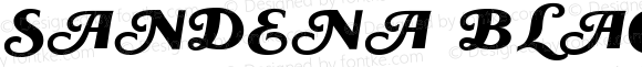 Sandena Black Italic Swash