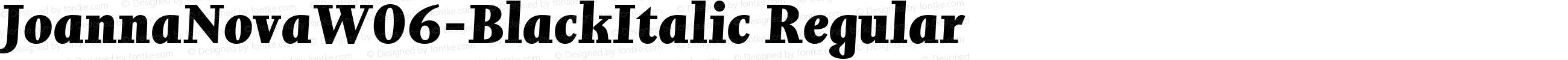 Joanna Nova W06 Black Italic