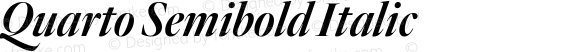 Quarto Semibold Italic