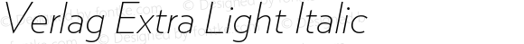 Verlag Extra Light Italic