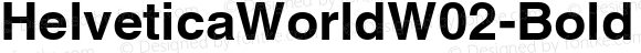 HelveticaWorldW02-Bold Regular