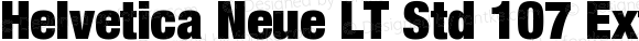 Helvetica Neue LT Std 107 Extra Black Condensed