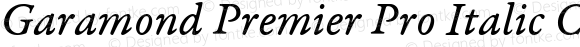 Garamond Premier Pro Italic Caption