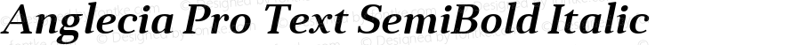 Anglecia Pro Text SemiBold Italic