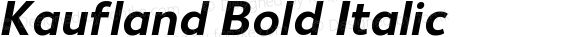 Kaufland Bold Italic