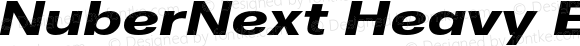 NuberNext Heavy Extended Italic