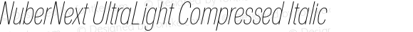 NuberNext UltraLight Compressed Italic