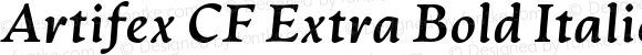 Artifex CF Extra Bold Italic