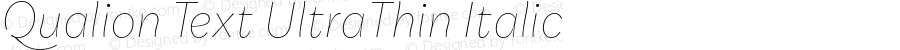 QualionText-UltraThinItalic