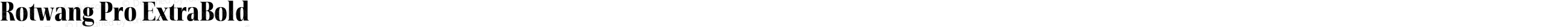 Rotwang Pro ExtraBold
