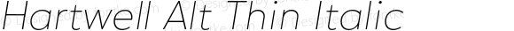 HartwellAlt-ThinItalic