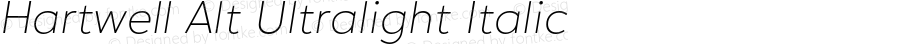 HartwellAlt-UltralightItalic