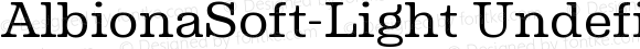 AlbionaSoft-Light Undefined