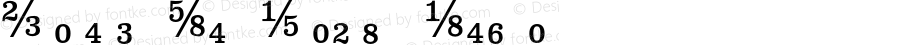 Clarendon Text Fractions Regular