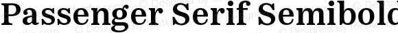 Passenger Serif Semibold