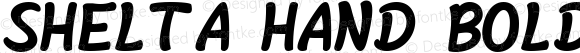 Shelta Hand Bold Italic