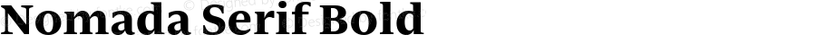 Nomada Serif Bold