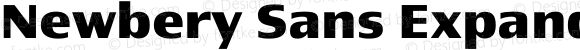 Newbery Sans Expanded Bold