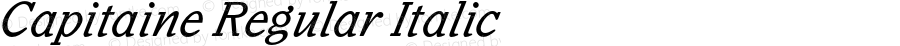 Capitaine Regular Italic