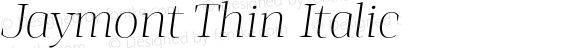 Jaymont Thin Italic