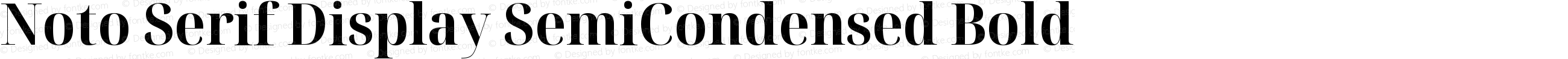 Noto Serif Display SemiCondensed Bold