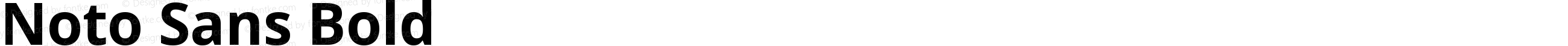 Noto Sans Bold