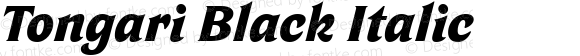 Tongari Black Italic